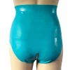 Latex High Waisted Hotpants with Crotch Zip