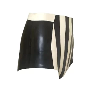 Latex Striped Beetlejuice High Waisted Pants