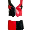 Latex Harley Quinn 52 Outfit - Top and Shorts