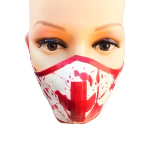 Latex Nurse Medical Mask Blood Splatter Pattern