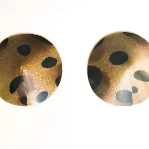 Latex Leopard Print Nipple Pasties