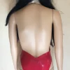 Latex Vampirella Cosplay Bodysuit